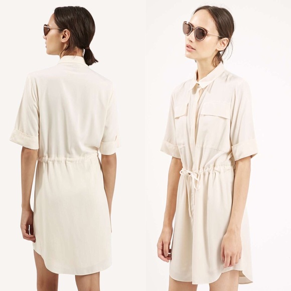 topshop utility shirt dress